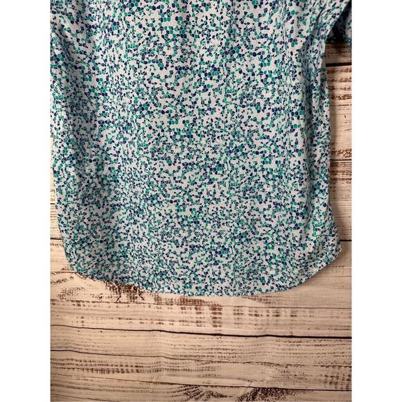 Tailorbyrd Collection Men's Geometric Print Button Down Shirt Blue Size Medium - Picture 11 of 11